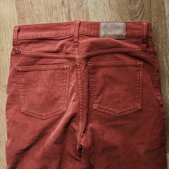 Madewell Cali-Demi boot corduroy pants front button closure size 26 - Picture 8 of 13